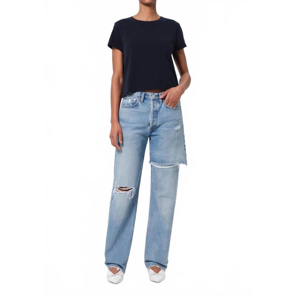 NEW AGOLDE amryn straight leg jeans in release